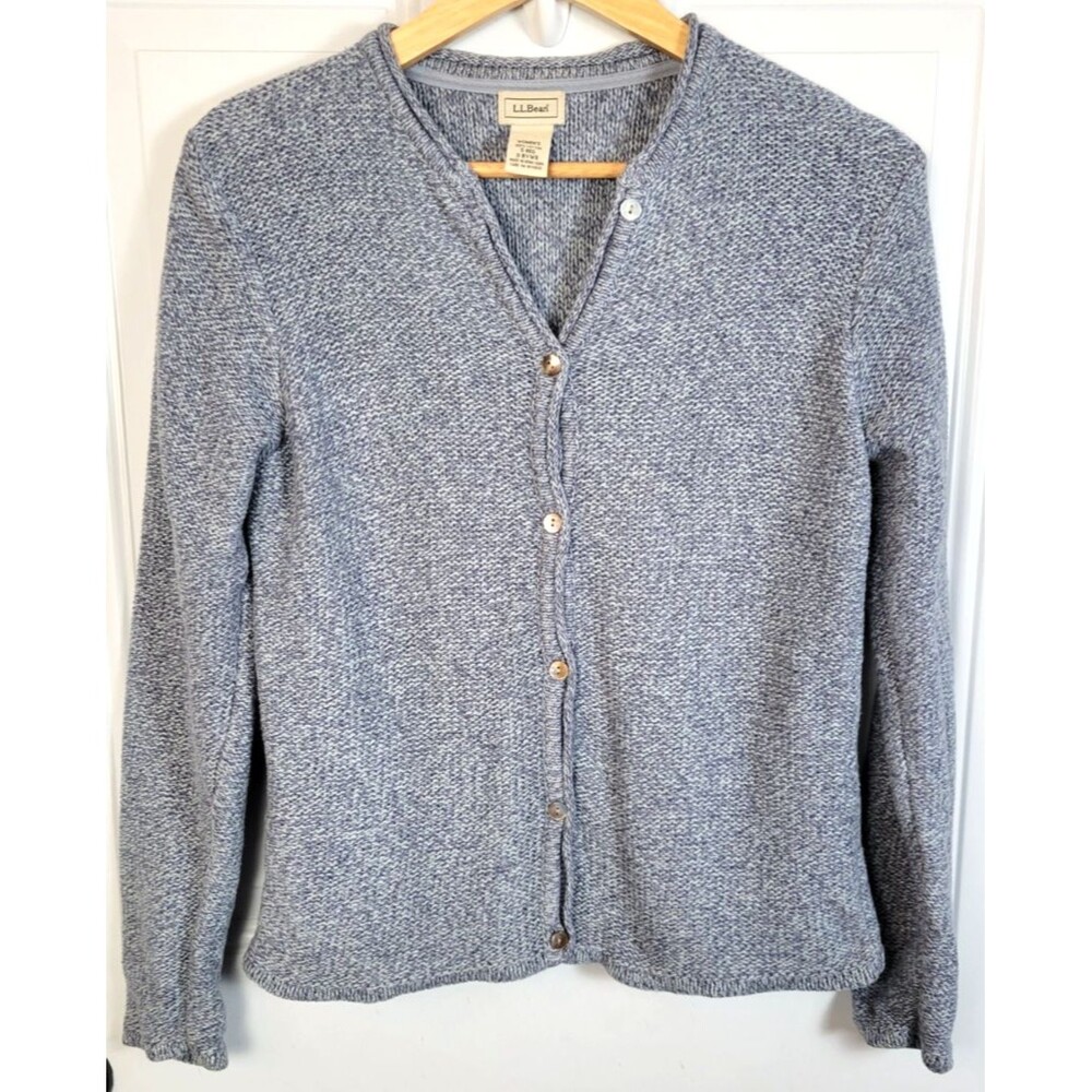 L.L. Beans Womens Knit Cardigan Sweater Size S